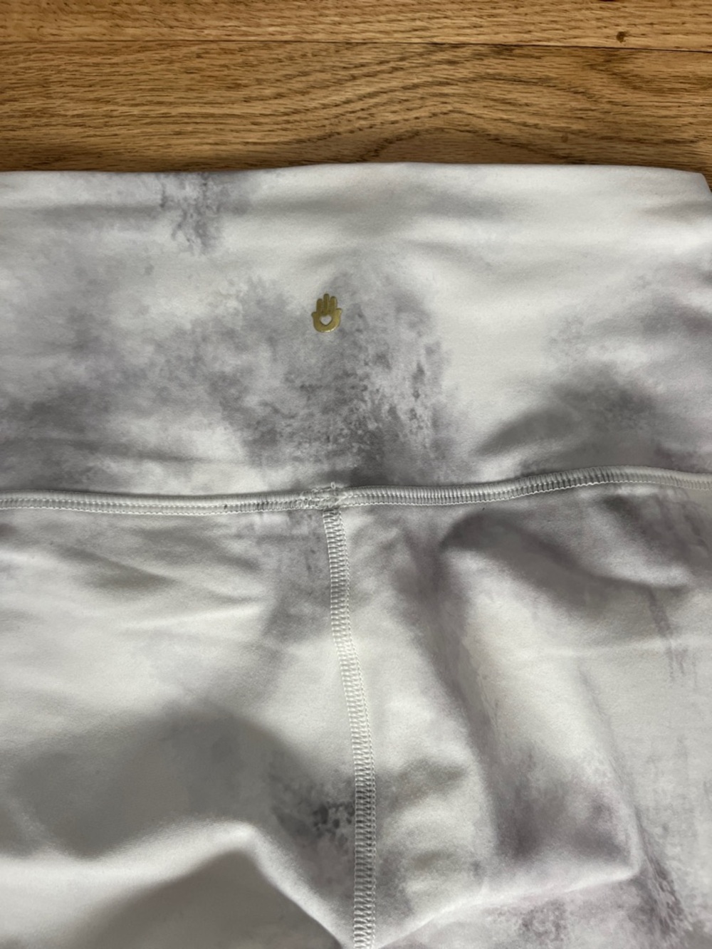 Spiritual gangster white marble intent 7/8 yoga legging side stripe NWOT SZ S - Picture 6 of 6